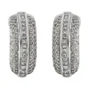 Boucles d'oreilles Or Blanc Diamant