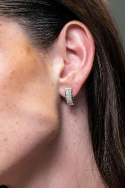 Boucles d'oreilles Or blanc Diamant