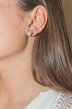 Boucles d'oreilles Or blanc Diamant