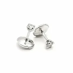 Boucles d’oreilles Or blanc et Diamants