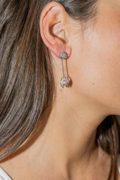 Boucles d'oreilles Or blanc Diamant