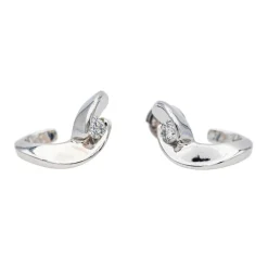 Boucles d'oreilles Or blanc Diamant