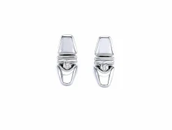 Boucles d'oreilles or blanc diamants