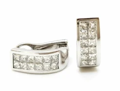 Boucles d'oreilles Or blanc Diamant