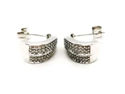 Boucles d'oreilles Or blanc Diamant