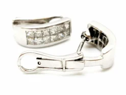 Boucles d'oreilles Or blanc Diamant