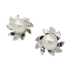 Boucles d'oreilles Or blanc Diamant