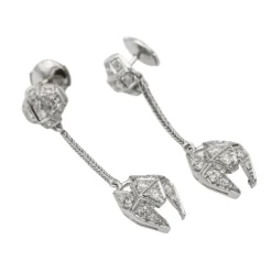 Boucles d'oreilles Or blanc Diamant