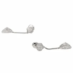 Boucles d'oreilles Or blanc Diamant