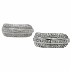 Boucles d'oreilles Or Blanc Diamant
