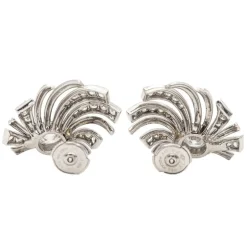 Boucles d'oreilles Or blanc Diamant