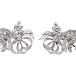 Boucles d'oreilles Or blanc Diamant