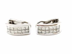 Boucles d'oreilles Or blanc Diamant