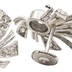 Boucles d'oreilles Or blanc Diamant