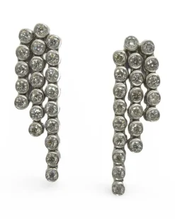 Boucles d'oreilles or et diamants 2,88 ct