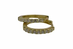 Boucles d'oreilles or et diamants 0,27 ct