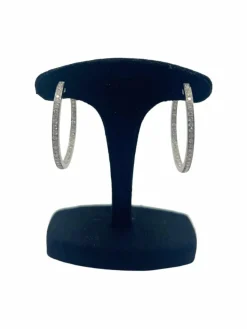 Boucles d'oreilles or et diamants 2 ct