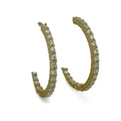 Boucles d'oreilles or et diamants 1,04 ct