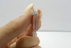 Boucles d'oreilles or et diamants 0,34 ct