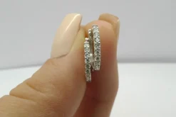 Boucles d'oreilles or et diamants