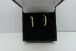 Boucles d'oreilles or et diamants 0,27 ct