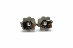 Boucles d'oreilles or et grenats tsavorites