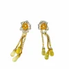 Boucles d'oreilles Or Goutte de Verre