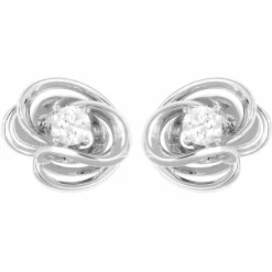 Boucles d'oreilles Or Gris et Diamants