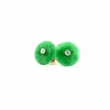 Boucles d'oreilles Or Jaune 18k Pierre de Jade