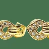 Boucles d’oreilles or jaune diamants