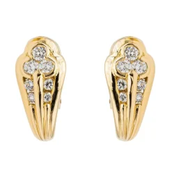 Boucles d'oreilles Or jaune Diamant