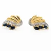 Boucles d'oreilles Or jaune Saphir