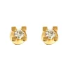 Boucles d'oreilles or jaune et diamants
