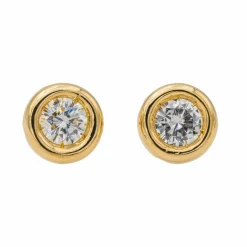 Boucles d'oreilles Or jaune Diamant
