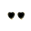 Boucles d'oreilles or jaune saphirs