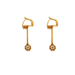 Boucles d'oreilles Or jaune Diamants