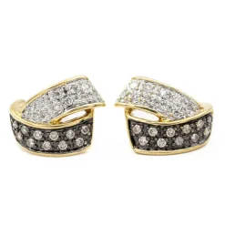 Boucles d'oreilles Or jaune Diamant