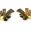 Boucles d'oreilles Or jaune Saphir