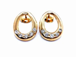 Boucles d'oreilles Or jaune Diamant