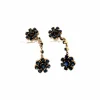 Boucles d'oreilles Or Jaune 18k & Saphirs