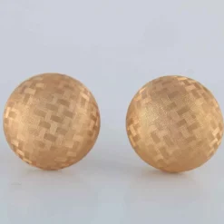 Boucles d'oreilles, or jaune