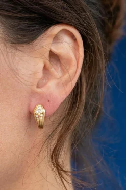 Boucles d'oreilles Or jaune Diamant