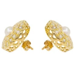 Boucles d'oreilles Or jaune Diamant