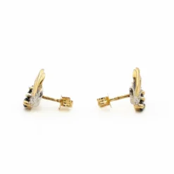 Boucles d'oreilles Or jaune Saphir