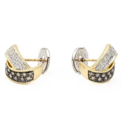 Boucles d'oreilles Or jaune Diamant