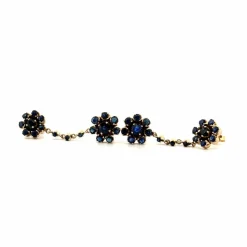 Boucles d'oreilles Or Jaune 18k & Saphirs