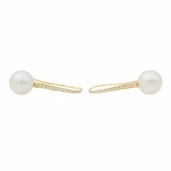 Boucles d'oreilles Or jaune Perle de culture