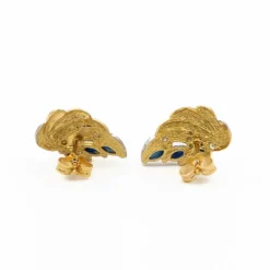 Boucles d'oreilles Or jaune Saphir