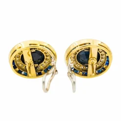 Boucles d'oreilles Or jaune Saphir
