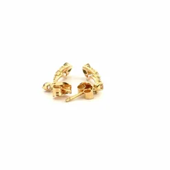 Boucles d'oreilles Or Jaune 18k Diamants & Saphirs